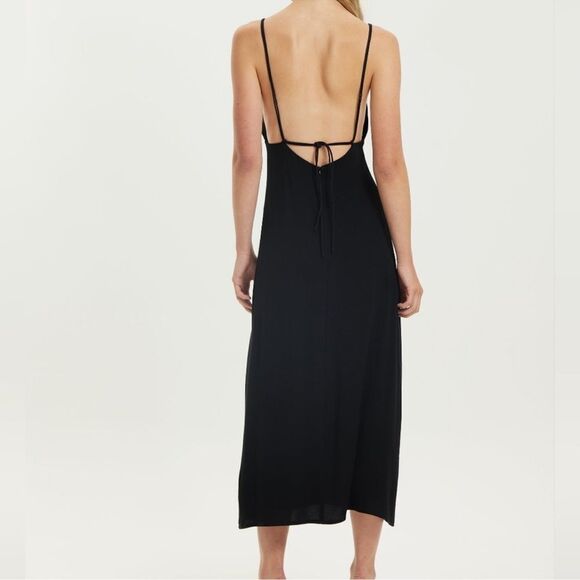 Free People / Coco & Lola Third Form Ring Out Slip Dress in Black NWT L - Picture 6 of 10